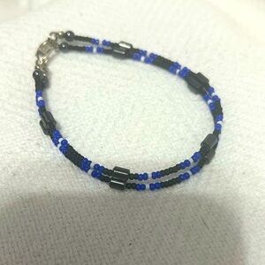 Handcrafted double stranded bracelet